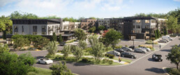 Rendering of The Col apartments building